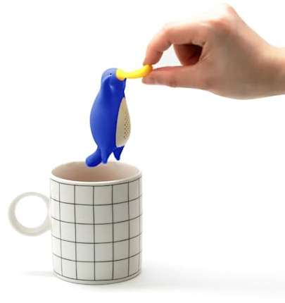 Kreative Silikon teeei, Niedliches teeei für losen tee, Interessantes tee ei sieb-Diese tee sieb macht die Teezeit angenehm(Blaues Schnabeltier)