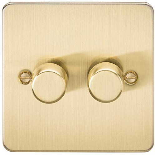 2G 2-way 10-200W (5-150W LED) Intelligent dimmer - Brushed Brass