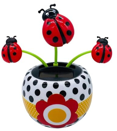 Solar Powered Dancing Flower Toy, Solar Dancer Figure, Solar Swinging Flip Flap Flower Animated Bobblehead Dancer Toy, Car Windowsill Decoration Desktop Solar Dancing Ornament Sun Catcher