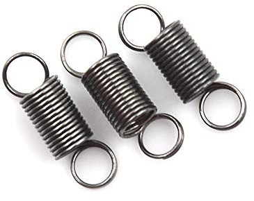 WUPNGS Doppelhakenfeder 10 Teile/los Verlängerung Zugfeder 6mm Stretch zu 30mm Kleine Zugfeder Als Zeigen