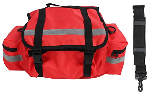 Holigie Erste-Hilfe-Tasche, medizinische Tasche, 600D Oxford, reflektierender Besatz, mehrere Fächer, Leere Erste-Hilfe-Tasche mit abnehmbarem Schultergurt für Camping, Wandern, Klettern.