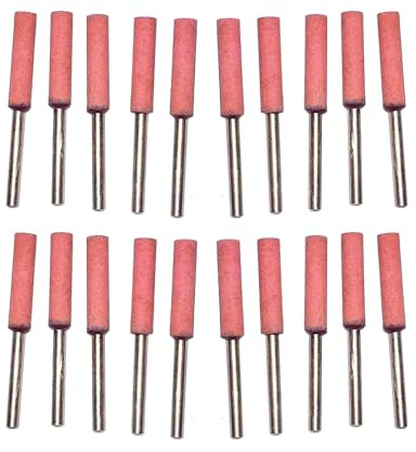 Sonayiu 20pcs Replacement 455 7/32 Chainsaw bit Sharpener Grinding Stone Part Sturdy for Dremel