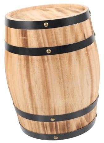 Barile Decorativo in Legno Marrone Stile Retro Festival Birra Decor | Botti in Legno, Botti Decorative, Barili Legno, Effetto Realistico, per Scatti Fotografici
