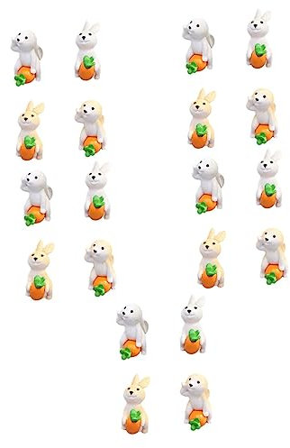 BESPORTBLE Lot De 5 Mini Figurines De Jardin en Plastique pour Décoration De Jardin Balcon Et Paysage 4 Pièces X 5