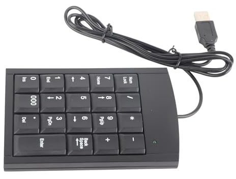 TIKATARER Pavés Numériques USB, Mini pavé Numérique USB Portable, pavé Numérique, Clavier Numérique pour Ordinateur Portable