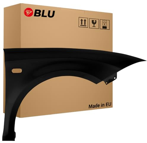 BLU Kotflügel Passend für Seat Leon II 2 1P1 LC9Z Rechts Schwarz | 2005-2012 | Vorderseite Vorne | Lackiert | Einbaufertig