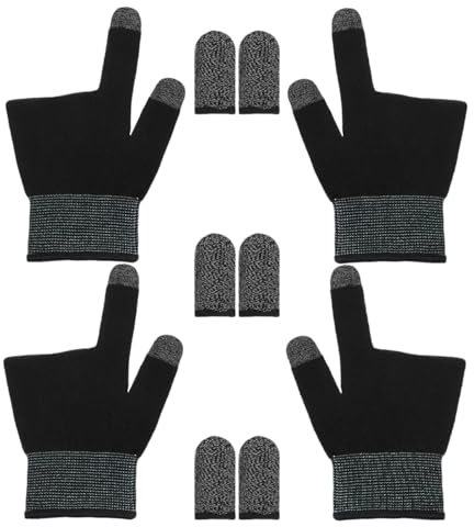 ibasenice De Jeu - Lot De 2 Manchons en Graphène avec Matériau Anti-Transpiration Écran Tactile Confortable Et Respirant pour L'e-Sport Et Les Jeux Mobiles