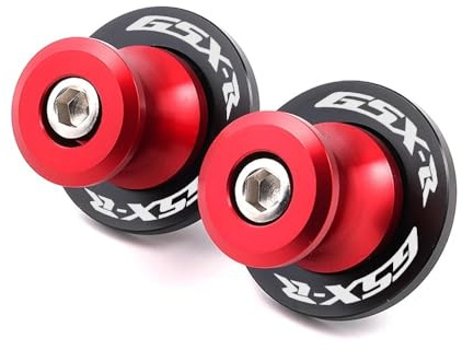 NFNVEKESD Diábolos para Moto para Suzu&ki para GSXR 600 750 1000 para GSX R 600 750 1000 1998-2021 2022 Motocicleta CNC M8 Basculante Carretes Tornillo De Soporte Deslizante(Red)