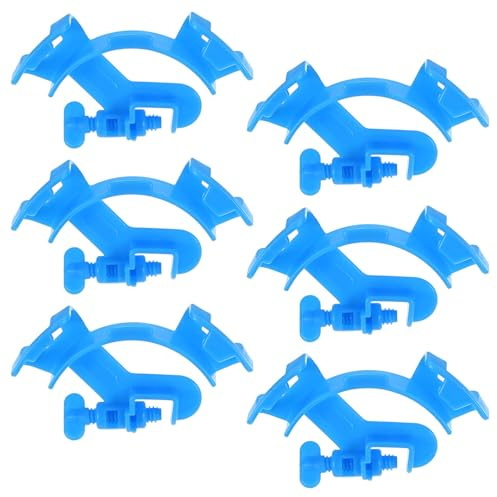M METERXITY 6-Pack Aquarium Water Pipe Clamp, ABS Plastic Adjustable Aquarium Tube Holder Fish Tank Hose Holder Fixed Clamp Fixing Clip for 12-16mm Hoses Aquarium Equipment Accessories