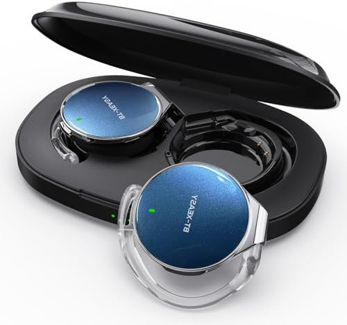 Écouteurs intra-auriculaires Bluetooth 5.4, écouteurs ouverts sans fil Bluetooth, réduction du bruit, clip en forme de goutte d'eau, casque de sport Bluetooth avec 4 microphones, crochets d'oreille