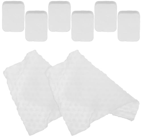 Healvian 8stücke Kosmetik-wattepads aus Baumwolle Make-up-entferner für Gesicht Lippen und Augen Weiß zur Täglichen Hautreinigung und Pflege