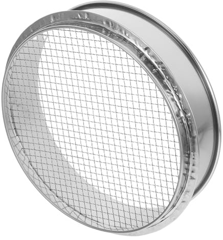 TOBBOMEY de Jardín Acero Inoxidable Malla para Cribar Tierra Rocas y Arena Colador Versátil para Jardinería y Compost