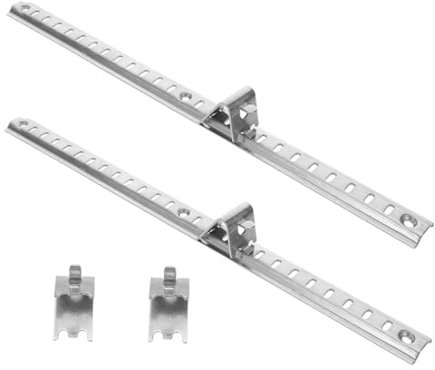 CLISPEED Refrigerator Shelf Support Clips Adjustable Shelf Divider Freezer Grid Support Bars Stainless Steel Clips for Secure Storage