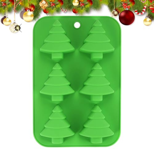 Doiyislem Silikon Weihnachtsformen,Wiederverwendbare Einfach Entfernbare Backform | Formen Für Weihnachtskerzen,für Kuchen Seife Süßigkeiten Kekse Lebensmittel Handwerk Fondant Feiertag
