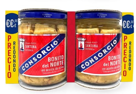 ¡PRECIO PROMO! 2 Tarros de Bonito del Norte Consorcio (400g-260g)