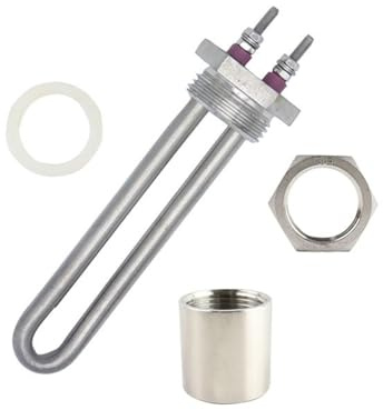 DN25 220V 500W Stainless Steel Electrical Heater Immersion Water Heating Element With 1BSP Thread(Heater thread nut)