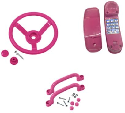 Xgdsnly 2 Paia di Accessori per Telefono Giocattolo da Parco Giochi per Attrezzature da Gioco Nave Pirata Volante Telescopico in PP Resistente per Bambini Gia, Stile C