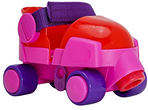 RC SPORTS Zippy Adjustable Toddler and Children’s Starter Roller Skates | Safe and Comfortable | Sizes Adjust J7 to Youth 1 | Pink and Purple Skates