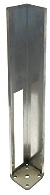 Homestead Fence Co Vinyl Fence Mounting Kit with Mounting Hardware (Galvanized Steel, 4x4x24)