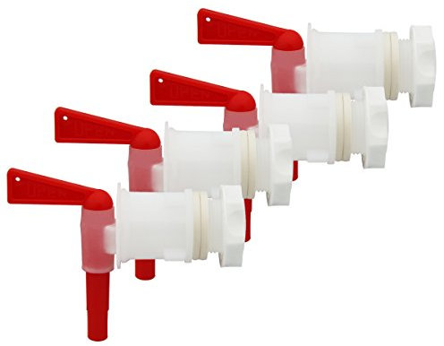 PERA 4 Pack Plastic Bottling Bucket keg Spigot tap Faucet for Homebrew Wine Making Beer