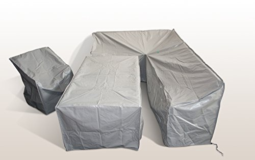 Ragnarök-Möbeldesign Gartenmöbel Schutzabdeckung Schutzhülle für Modell DS-23 Dinning Sofa Husse schwere LKW Plane Maßgefertigt 3Teilig