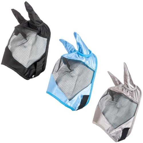 RL24 - Fliegenmaske Light Basicline – Hellblau – Shetty
