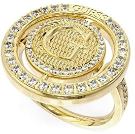 Guess Ring JUBR02256JWYG, Legierter Stahl, Weißer Saphir
