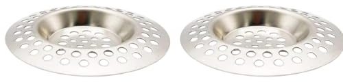 Juliyeh (4 pcs) 70mm Stainless Steel Kitchen Sink Strainer Plug Sink Sieve Sink Hole Strainer Drain Protector for Bathroom and Kitchen, Hair Catcher Stopper for Bathtub, White, (Strainer0413)