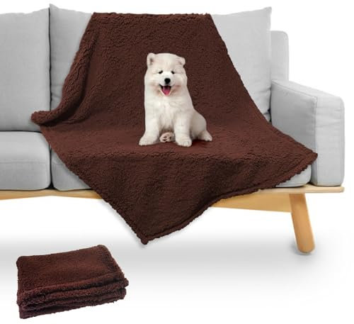 Yanmucy Hundedecke Flauschig Waschbar Fleecedecke Katzendecke für Innen Katzen Weiche Welpendecken Hunde Decke Groß hundedecke für unterwegs Mittlere Große Hunde Sofa Bett Schutz