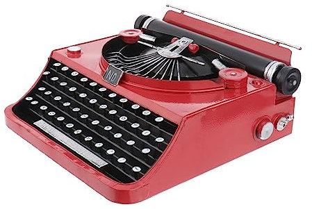 Zerodeko Vintage Schreibmaschine Kunst Schreibmaschine Modell Wohnkultur Home Decor Retro Design Für Wohnzimmer Schlafzimmer Büro Schreibtischdekoration Sammlerstück