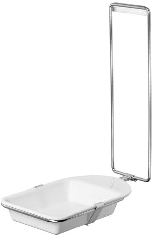 1 Egouttoir pour Distributeur de Savon ARNOMED, égouttoir avec Support pour de 1000ml, bac de récupération Blanc pour Distributeur de Savon à Fixer au Mur, Anti-Gouttes Distributeur de désinfectant