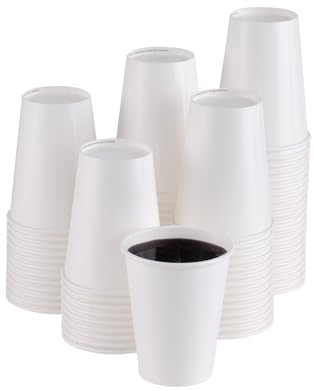 ECO-BRO 350ML Lot de verres en papier biodégradable compostable Gobelet jetable Cappuccino Verres à Cocktail (500)