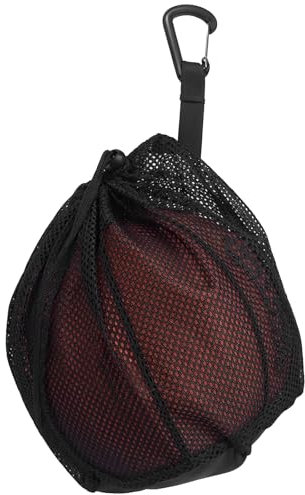 Borsa per Rete da Basket, Porta Palloni da Calcio, Rete Porta Palloni in Poliestere con Coulisse e Tasca, Sacca in Rete per Palloni da Basket, Calcio e Pallavolo, Adatta per Bambini, Ragazzi, Uomo e D