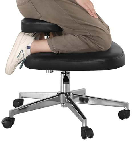 Kniestuhl Ergonomischer Sitz Meditationsstuhl Kniestuhl, Meditationsbürostuhl, Kniestuhl, Ergonomischer Kniestuhl, Höhenverstellbarer Meditationsstuhl, Kniestuhl mit gekreuzten Beinen, für Z