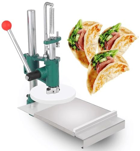 Presse à pâte à Pizza et Tortilla, Presse à croûte Commerciale Portable, Plaque de Presse pour la Fabrication de Tortillas à Pizza, Presse Manuelle pour pâte à Tarte, modèle 16, 14 cm