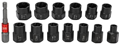14pcs Nutsentferner Extraktor Kit 3 8 Zoll Beschädigt Rostige Entfernung Hex S Sockel Hex S Sockel Nuts Removerdamaged Nut Remover3 8 Zoll Beschädigtes Extraktnut Remover Kitdamaged Extractorhex S