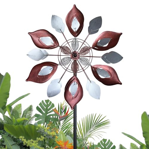 GUAGUA Metal Windmill Spinner (Blue)