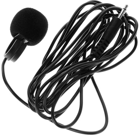 Gatuida Clip-on Earhook Condenser Instrument Microphone with 5m Cable for Wind Instruments Flute Harmonica Ocarina Karaoke and Video Recording