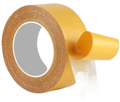 Generico 4 rotoli di nastro biadesivo resistente, rete in tessuto ad alta viscosità, lunghezza totale 40 m, adatto for moquette, tappetini, carta da parati