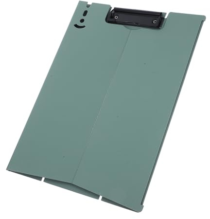 Healifty Presse-papiers à Dossier Vertical A4 en Pp Couleur Vert Foncé, Support D’écriture Pratique pour Bureau, Rangement Documents et Dossiers, Outil D’écriture de Bureau Compact