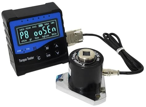 TLXGSTZVBFQ Mini Torque Wrench Tester Digital Portable Digital Display Manual Power for Light Measurements Multifunctional Conversion(220 N.m - 2200 N.m)
