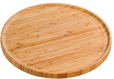Kesper haushaltswaren 58463 Plato de Servir de Madera de bambú 32 cm D.