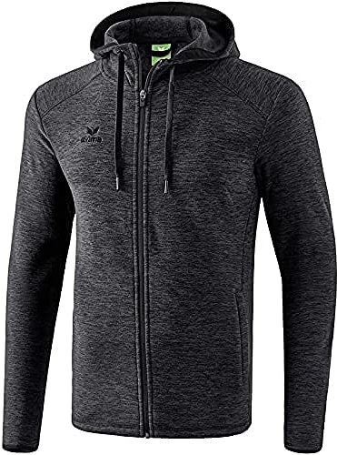 Erima Damen Wärmende Fleecejacke (2061902), schwarz melange, 46