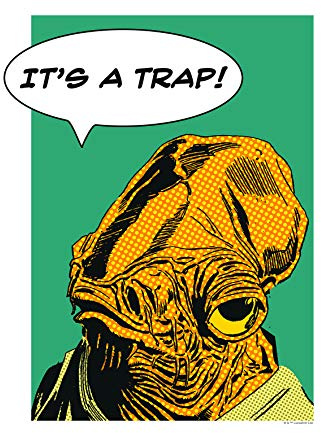 Komar Wandbild | Star Wars Classic Comic Quote Ackbar | Kinderzimmer, Jugendzimmer, Dekoration, Kunstdruck | ohne Rahmen | WB112-30x40 | Größe: 30 x 40 cm (Breite x Höhe)