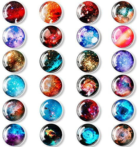24 Pack Planetary Colorful Decorative Magnets for Refrigerator & Whiteboard - Fridge & Classroom Magnets | Refrigerator Magnets Decorative, Strong Refrigerator Magnets, Cute Fridge Magnets for Cabinet, Locker, Photo, Gift, Map