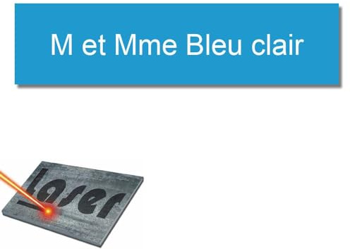 Mygoodprice - Placa para buzón autoadhesiva y personalizable de 10 x 2,5 cm, 1-3 líneas