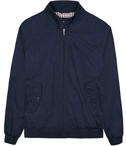 Ben Sherman Mens Classic Harrington Bomber Jacket Mod Ska 59148 - Navy Blue