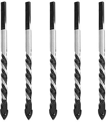 Utoolmart Brocas de cerámica multimaterial ennegrecido de 6 mm para hormigón, ladrillo, vidrio, plástico y madera, 5 unidades
