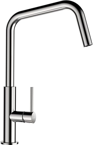 Schock 516000EDO Küchenarmatur TANOS Hochdruck Armatur mit ausziehbarem Auslauf und ultraleisem Wasserstrahl Edelstahloptik