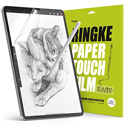 Ringke Paper Touch Film [Hard / 2 Stück] Kompatibel mit iPad Pro 11 Zoll (4. / 3. / 2. / 1. Generation) / iPad Air 5. / 4. Generation Schutzfolie, Papiergefühl Matte Oberfläche Displayschutz
